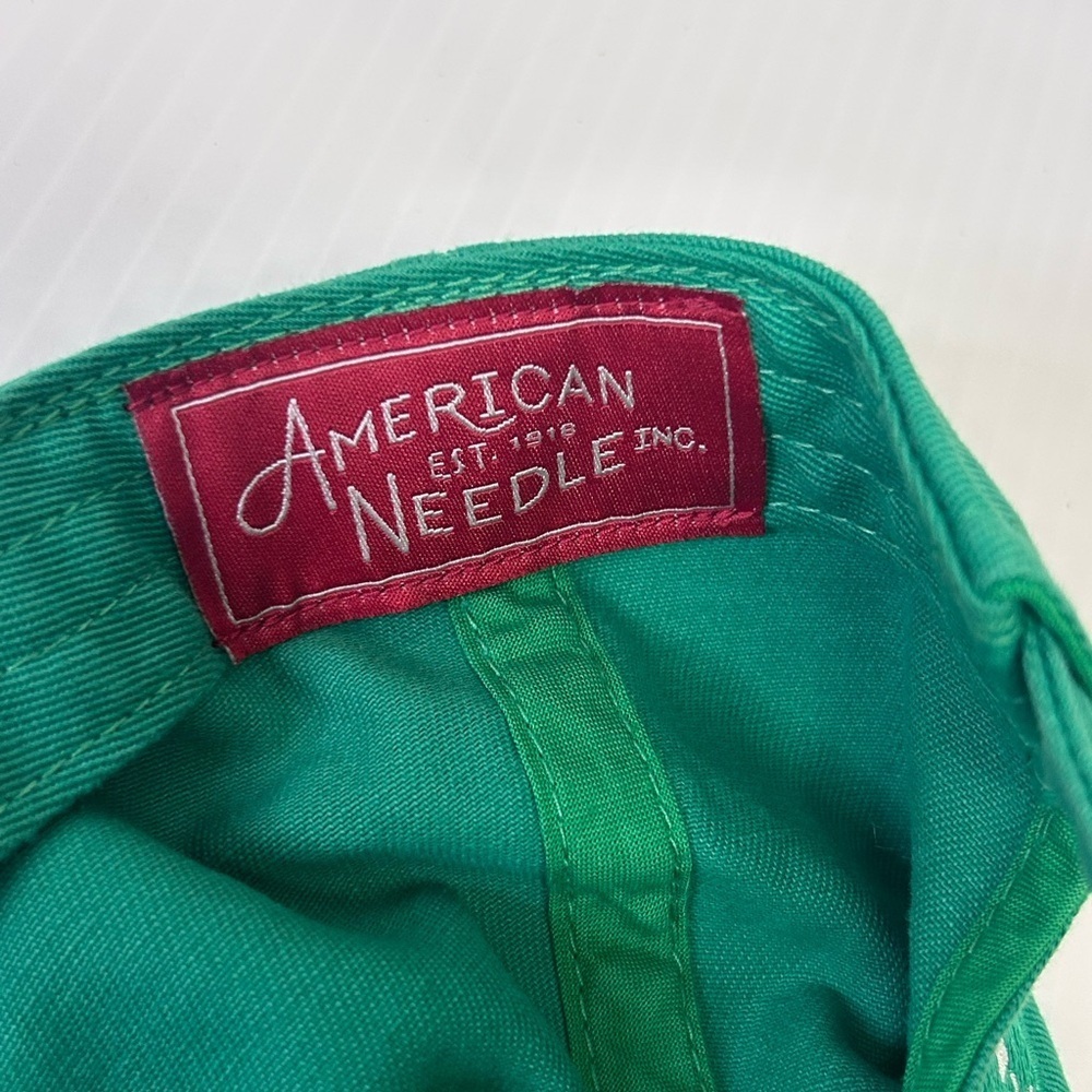 🎾”American Needle” NWT BNP Tennis Tournament Green Fabric Embroidered Cap - Picture 7 of 14